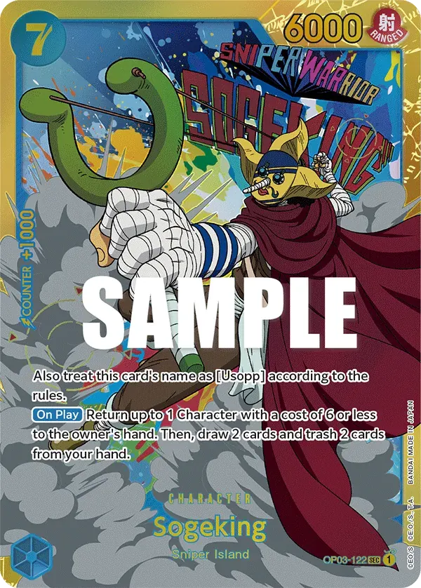 Sogeking — carte One Piece TCG OP03-122 (Pillars of Strength)