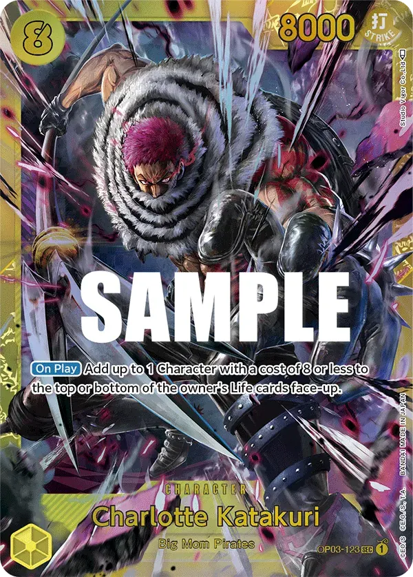 Charlotte Katakuri — carte One Piece TCG OP03-123 (Pillars of Strength)