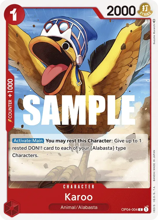 Karoo — carte One Piece TCG OP04-004 (Kingdoms of Intrigue)