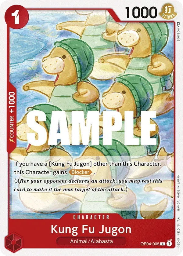 Kung Fu Jugon — carte One Piece TCG OP04-005 (Kingdoms of Intrigue)