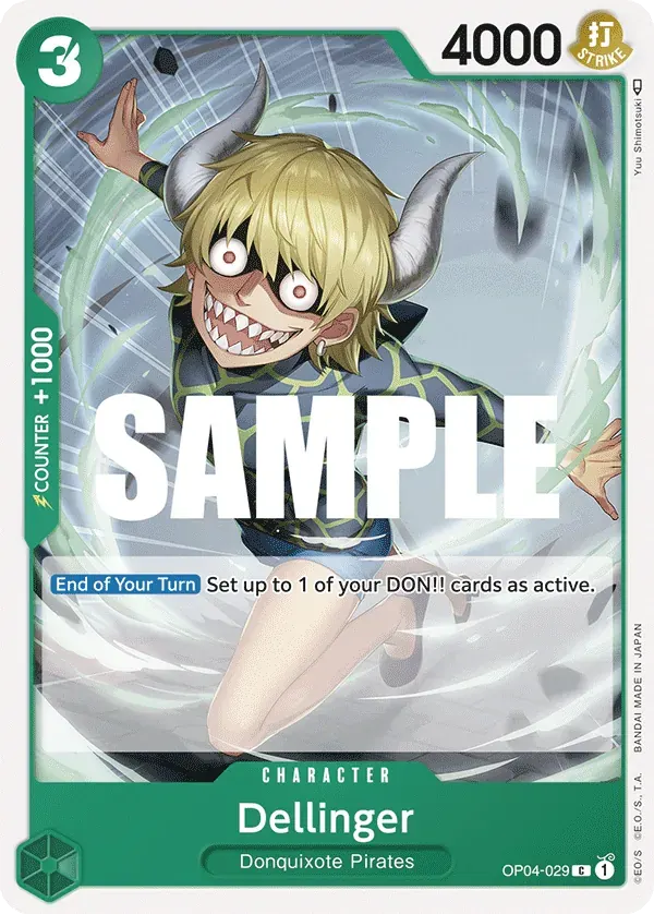 Dellinger — carte One Piece TCG OP04-029 (Kingdoms of Intrigue)