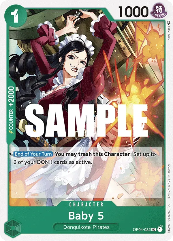 Baby 5 — carte One Piece TCG OP04-032 (Kingdoms of Intrigue)