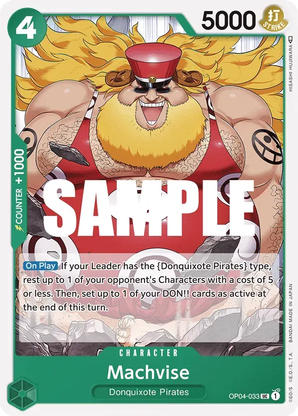 Machvise — carte One Piece TCG OP04-033 (Kingdoms of Intrigue)
