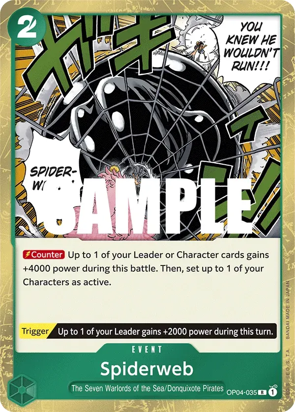 Spiderweb — carte One Piece TCG OP04-035 (Kingdoms of Intrigue)