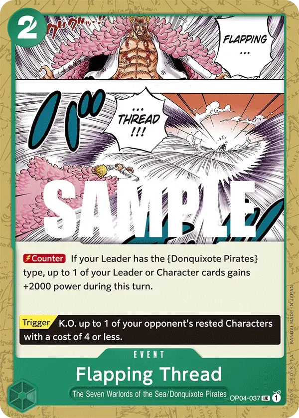 Flapping Thread — carte One Piece TCG OP04-037 (Kingdoms of Intrigue)