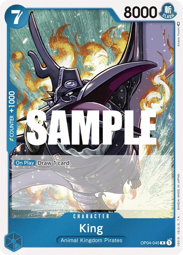 King — carte One Piece TCG OP04-045 (Kingdoms of Intrigue)
