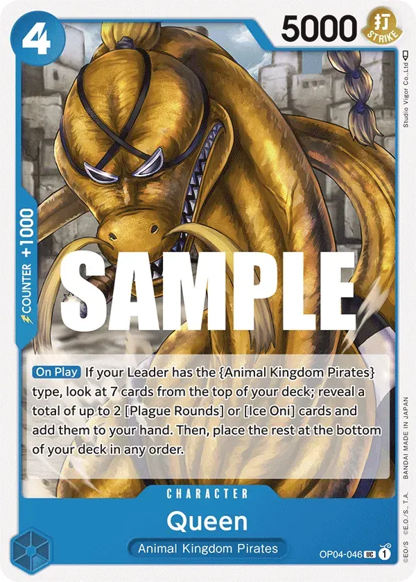 Queen — carte One Piece TCG OP04-046 (Kingdoms of Intrigue)