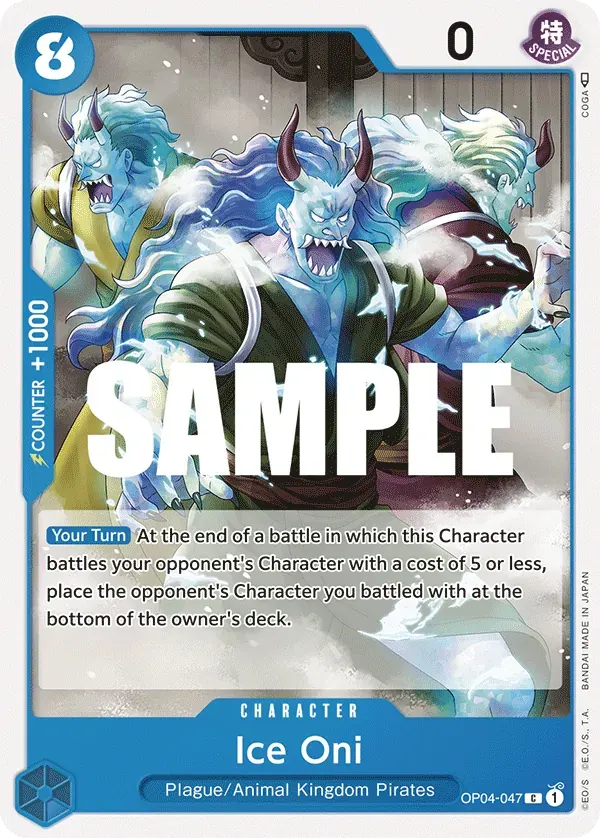 Ice Oni — carte One Piece TCG OP04-047 (Kingdoms of Intrigue)