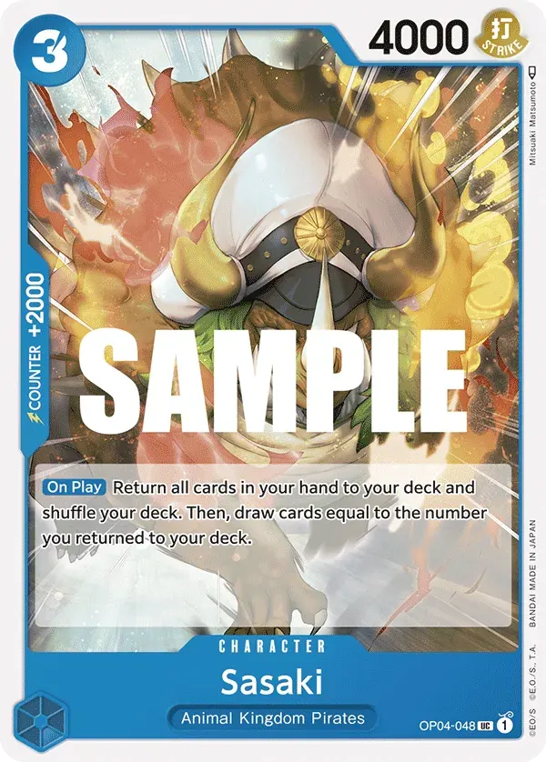 Sasaki — carte One Piece TCG OP04-048 (Kingdoms of Intrigue)