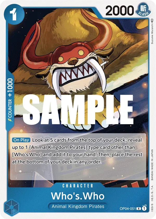 Who's.Who — carte One Piece TCG OP04-051 (Kingdoms of Intrigue)