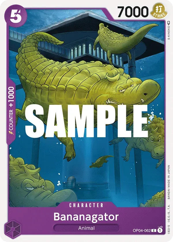 Bananagator — carte One Piece TCG OP04-062 (Kingdoms of Intrigue)