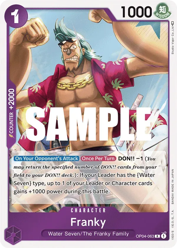 Franky — carte One Piece TCG OP04-063 (Kingdoms of Intrigue)