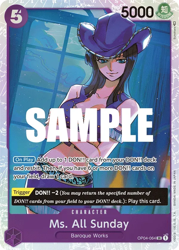 Ms. All Sunday — carte One Piece TCG OP04-064 (Kingdoms of Intrigue)
