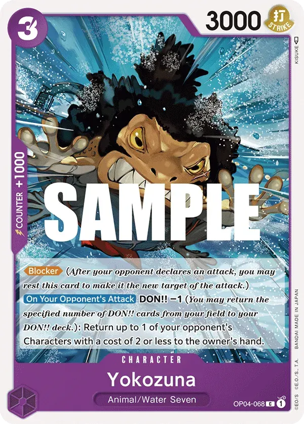 Yokozuna — carte One Piece TCG OP04-068 (Kingdoms of Intrigue)