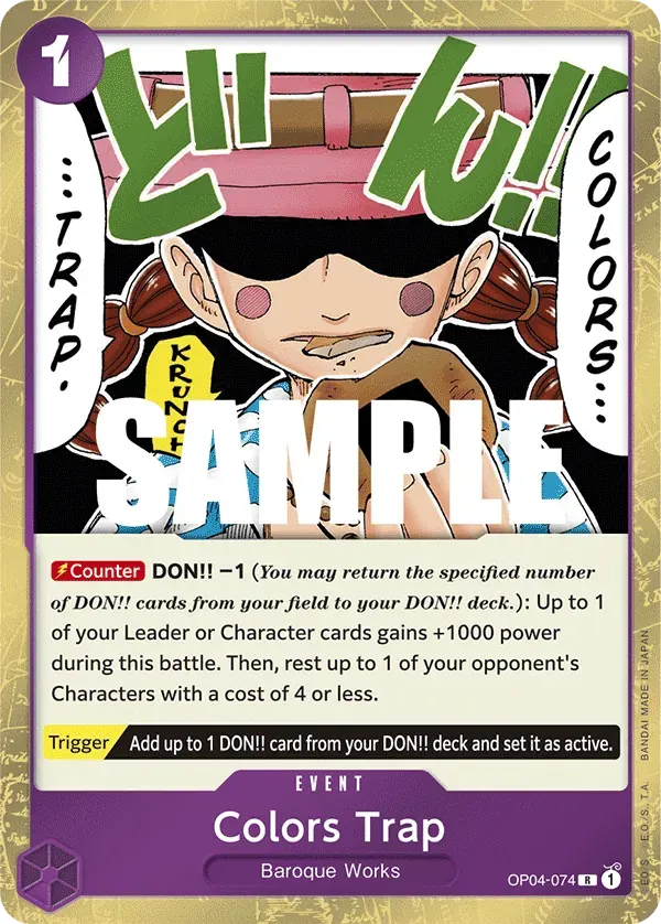 Colors Trap — carte One Piece TCG OP04-074 (Kingdoms of Intrigue)