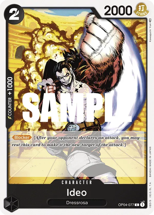 Ideo — carte One Piece TCG OP04-077 (Kingdoms of Intrigue)