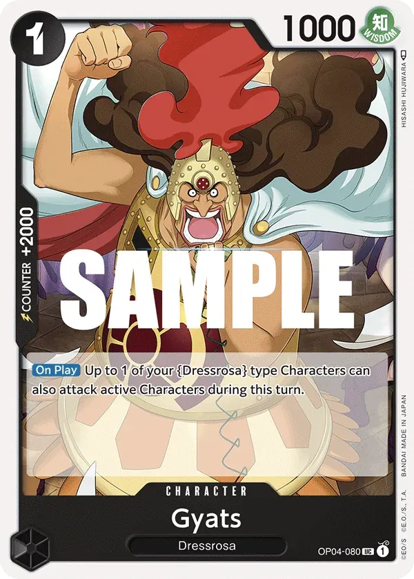 Gyats — carte One Piece TCG OP04-080 (Kingdoms of Intrigue)