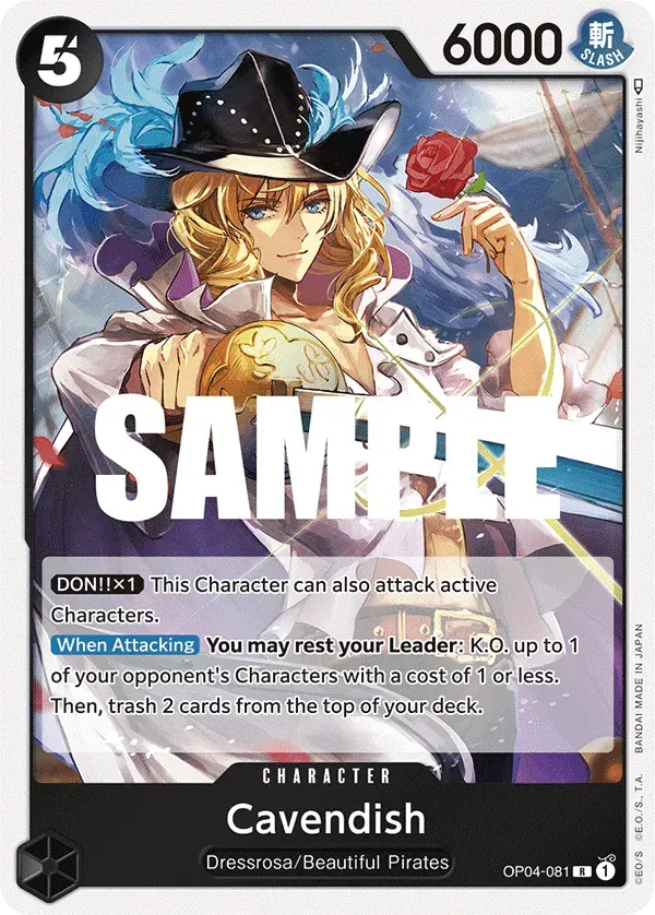 Cavendish — carte One Piece TCG OP04-081 (Kingdoms of Intrigue)