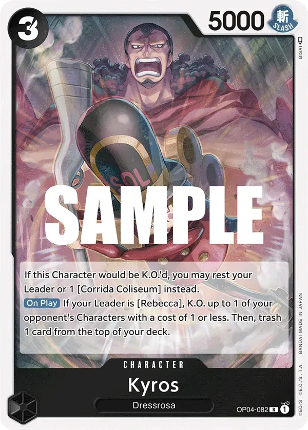 Kyros — carte One Piece TCG OP04-082 (Kingdoms of Intrigue)