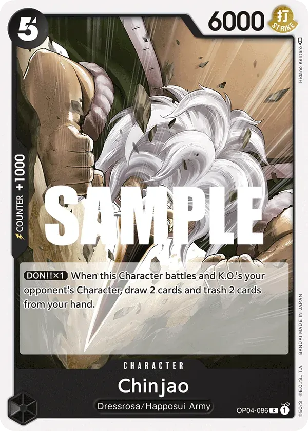 Chinjao — carte One Piece TCG OP04-086 (Kingdoms of Intrigue)