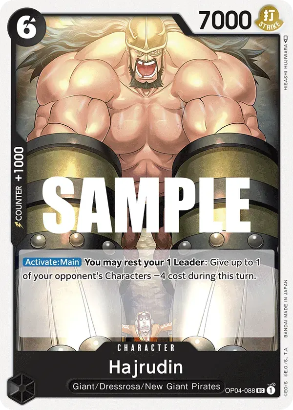 Hajrudin — carte One Piece TCG OP04-088 (Kingdoms of Intrigue)