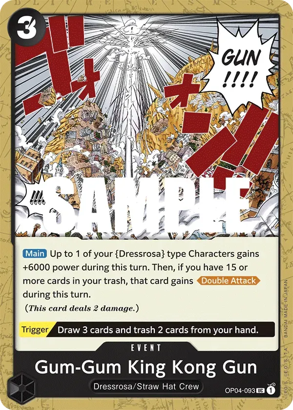 Gum-Gum King Kong Gun — carte One Piece TCG OP04-093 (Kingdoms of Intrigue)
