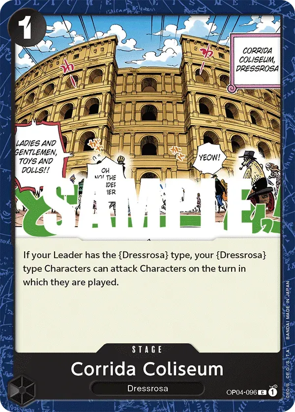 Corrida Coliseum — carte One Piece TCG OP04-096 (Kingdoms of Intrigue)