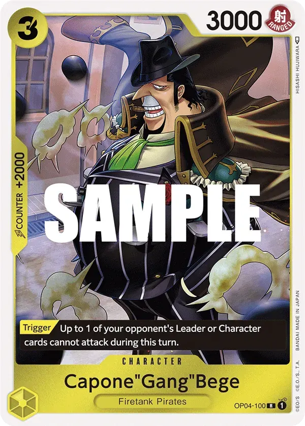 Capone"Gang"Bege — carte One Piece TCG OP04-100 (Kingdoms of Intrigue)
