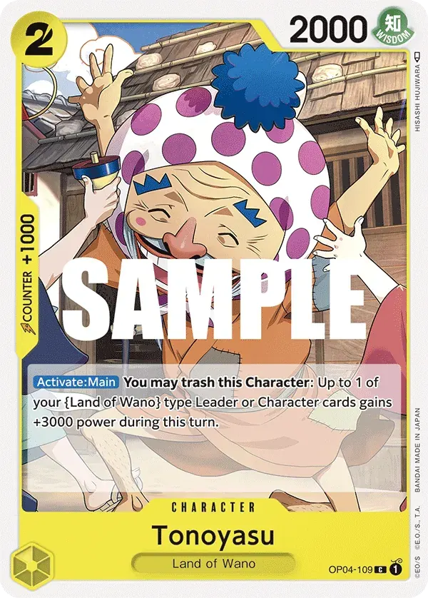 Tonoyasu — carte One Piece TCG OP04-109 (Kingdoms of Intrigue)