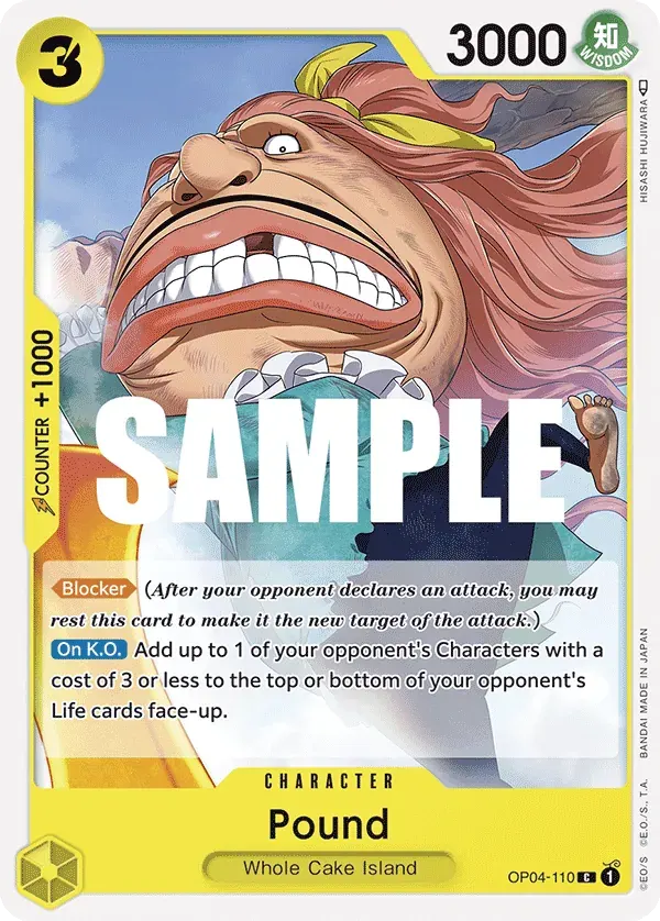 Pound — carte One Piece TCG OP04-110 (Kingdoms of Intrigue)