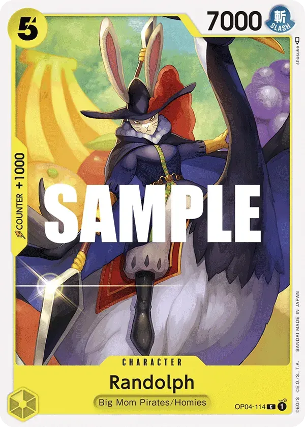 Randolph — carte One Piece TCG OP04-114 (Kingdoms of Intrigue)