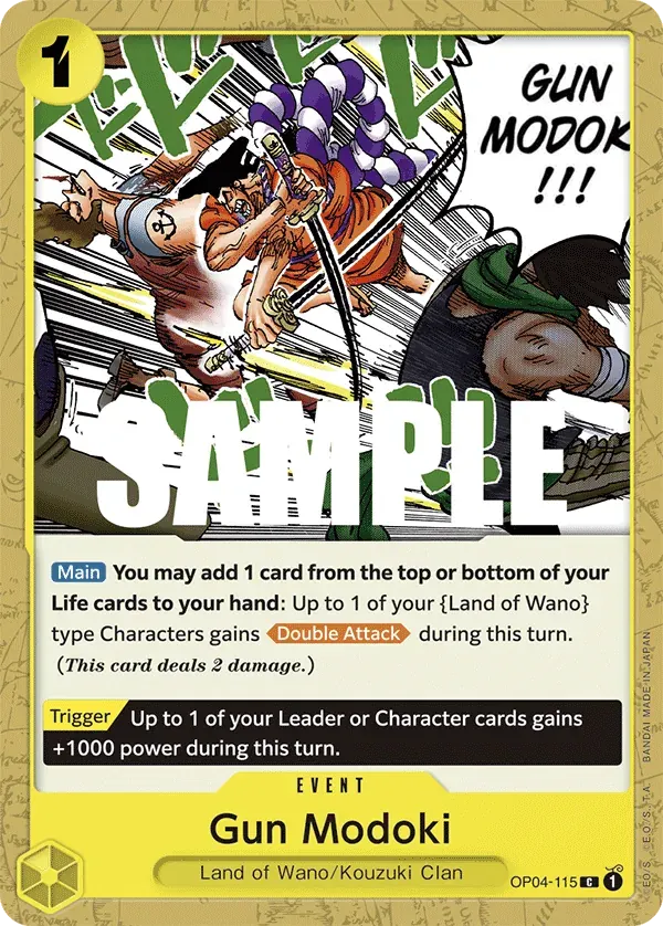 Gun Modoki — carte One Piece TCG OP04-115 (Kingdoms of Intrigue)