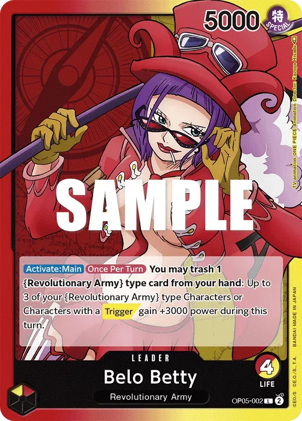 Belo Betty — carte One Piece TCG OP05-002 (Awakening of the New Era)