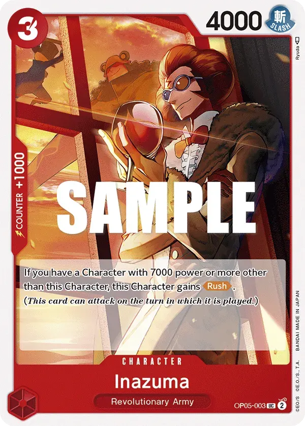 Inazuma — carte One Piece TCG OP05-003 (Awakening of the New Era)
