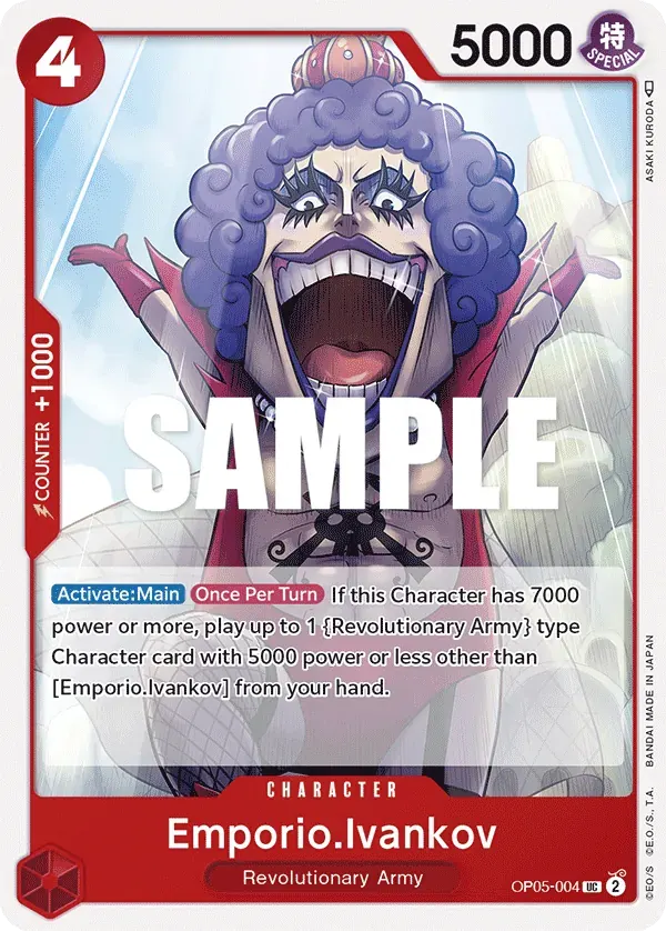 Emporio.Ivankov — carte One Piece TCG OP05-004 (Awakening of the New Era)