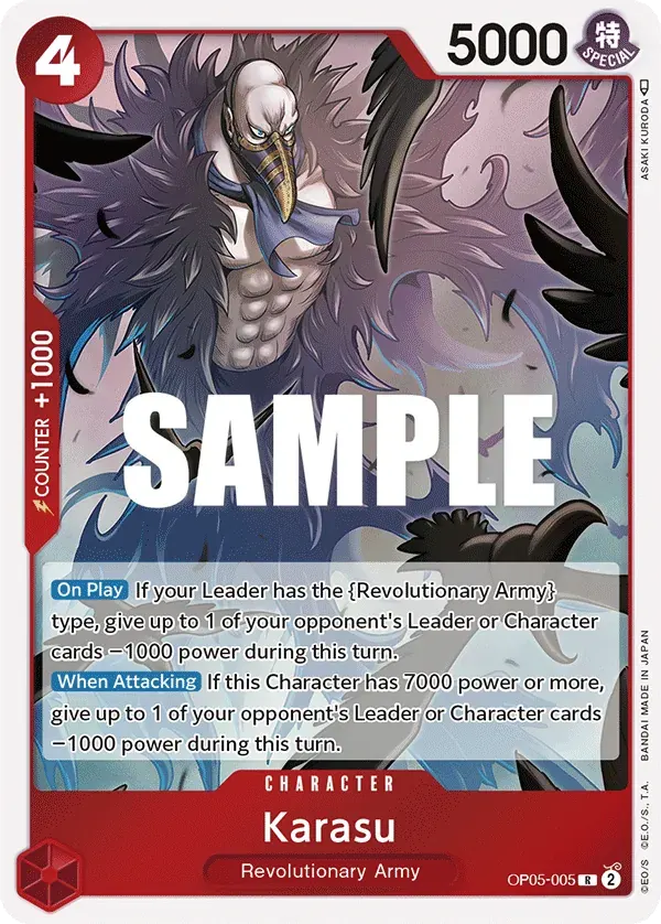 Karasu — carte One Piece TCG OP05-005 (Awakening of the New Era)