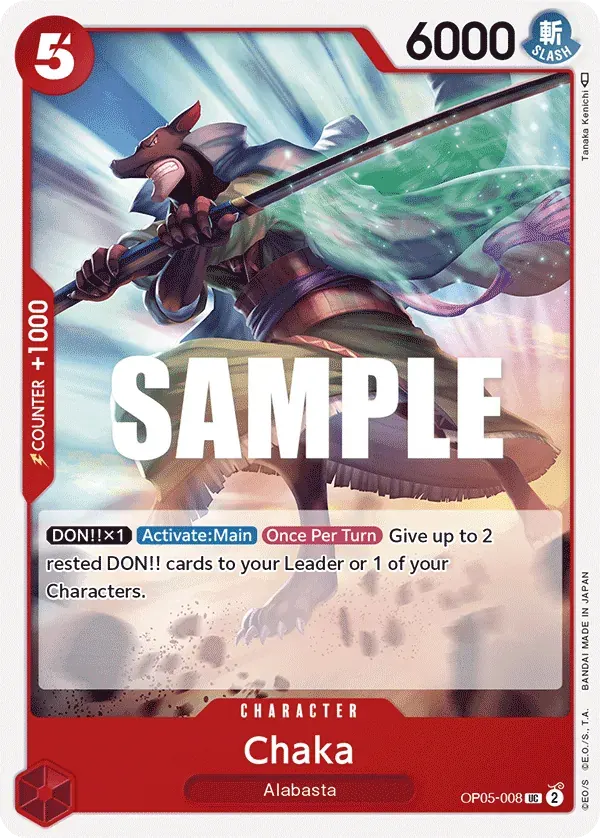 Chaka — carte One Piece TCG OP05-008 (Awakening of the New Era)