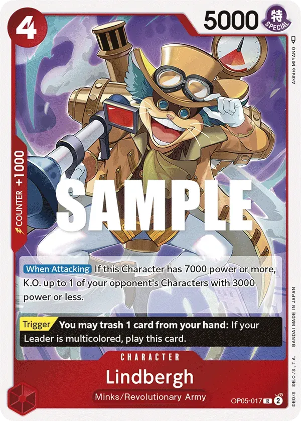 Lindbergh — carte One Piece TCG OP05-017 (Awakening of the New Era)