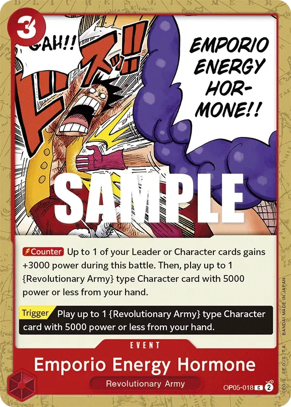 Emporio Energy Hormone — carte One Piece TCG OP05-018 (Awakening of the New Era)