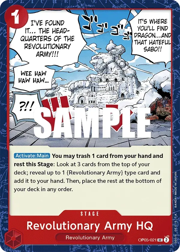 Revolutionary Army HQ — carte One Piece TCG OP05-021 (Awakening of the New Era)