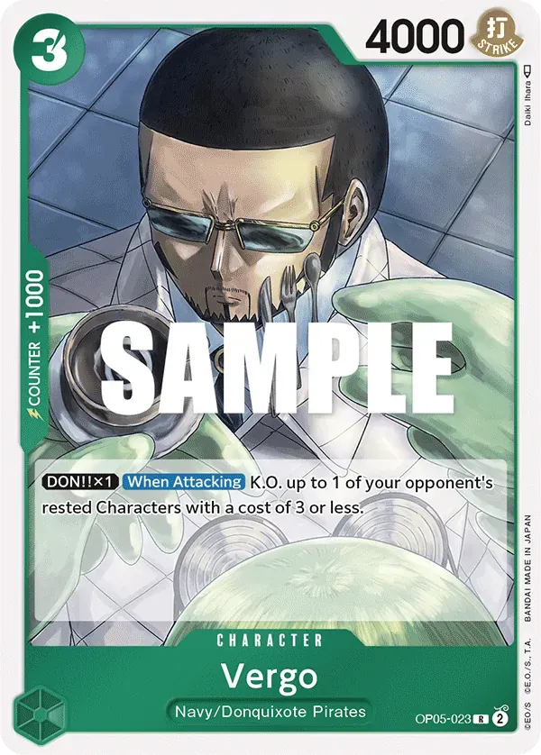 Vergo — carte One Piece TCG OP05-023 (Awakening of the New Era)