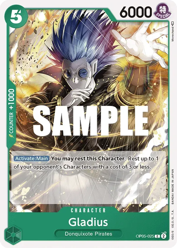 Gladius — carte One Piece TCG OP05-025 (Awakening of the New Era)