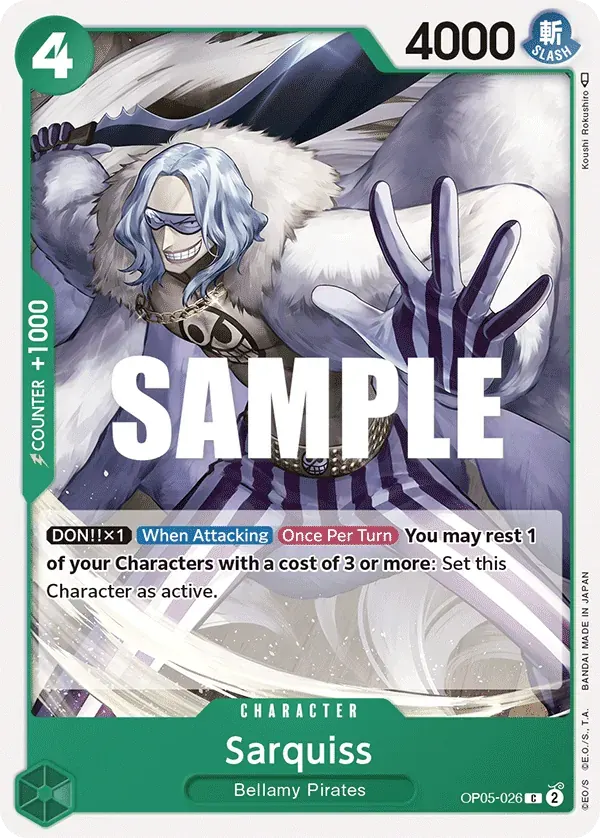 Sarquiss — carte One Piece TCG OP05-026 (Awakening of the New Era)