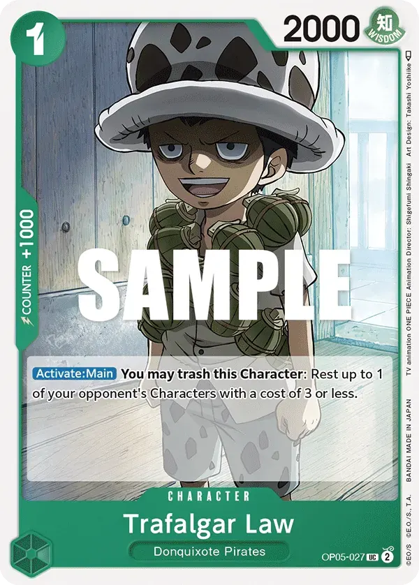 Trafalgar Law — carte One Piece TCG OP05-027 (Awakening of the New Era)