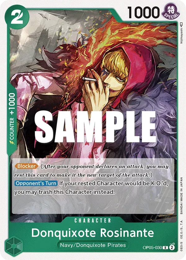 Donquixote Rosinante — carte One Piece TCG OP05-030 (Awakening of the New Era)