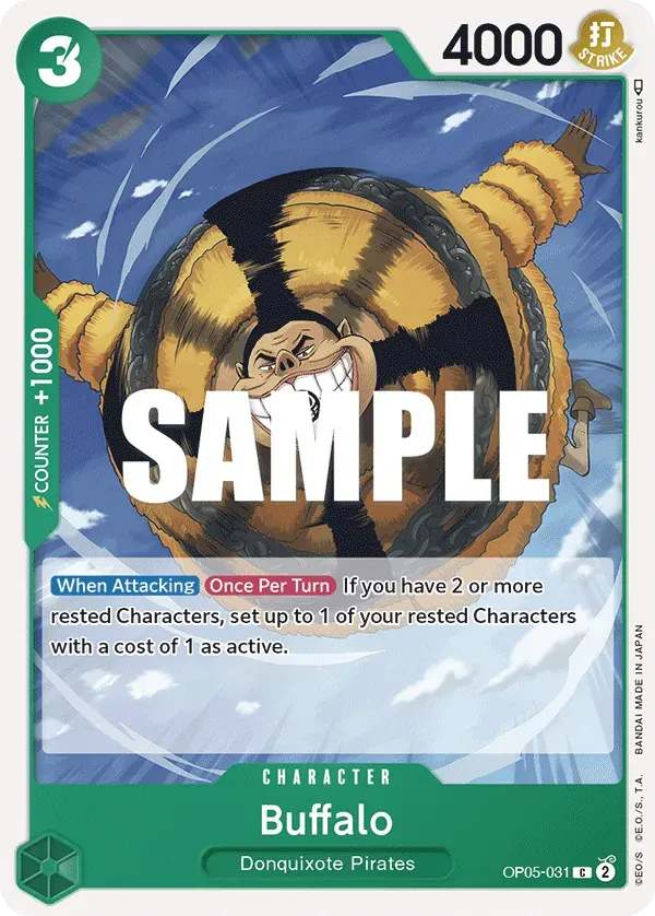 Buffalo — carte One Piece TCG OP05-031 (Awakening of the New Era)