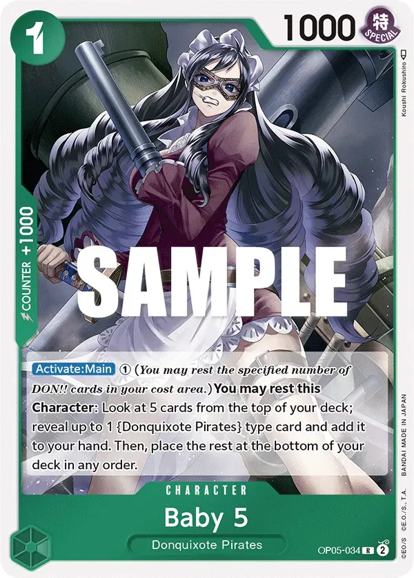 Baby 5 — carte One Piece TCG OP05-034 (Awakening of the New Era)