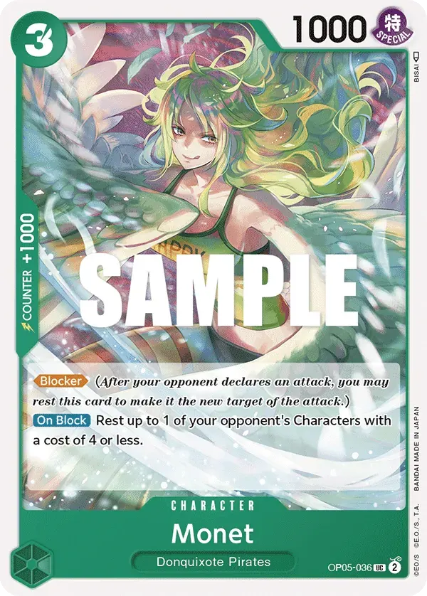 Monet — carte One Piece TCG OP05-036 (Awakening of the New Era)