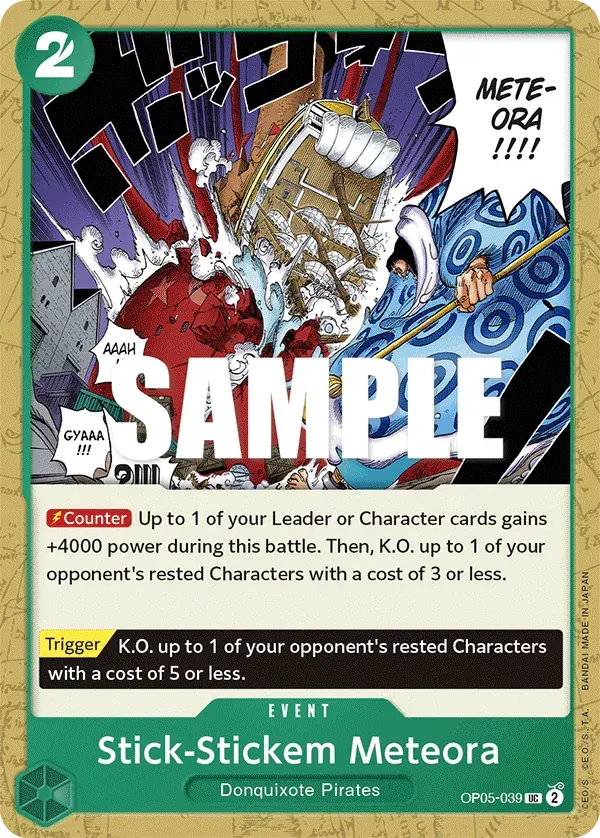 Stick-Stickem Meteora — carte One Piece TCG OP05-039 (Awakening of the New Era)