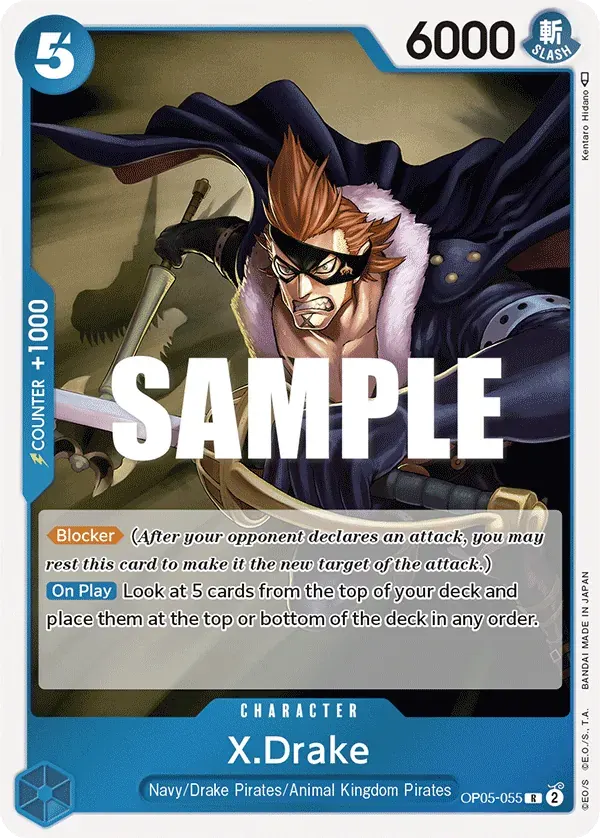X.Drake — carte One Piece TCG OP05-055 (Awakening of the New Era)